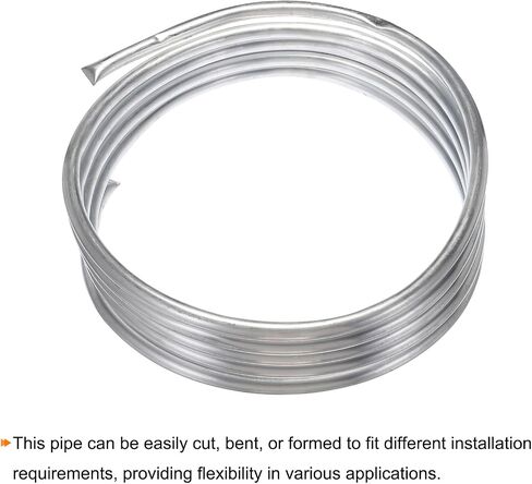 MECCANIXITY Aluminum Coiled Tubing 5/8" OD 1/32" Wall Thickness 16ft Seamless Round Tube Heating for Air Conditioner, Refrigerator, Compressor in Saudi Arabia