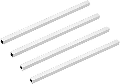 uxcell 6063 Aluminum Square Tube, 12mmx12mmx1mm Wall Thickness 300mm Length Seamless Straight Pipe Tubing 4 Pcs in Saudi Arabia