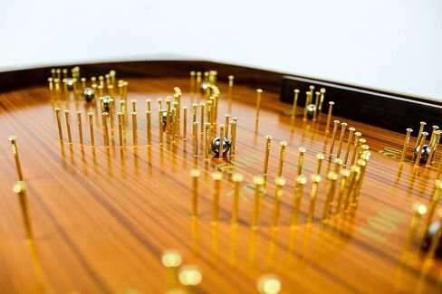 Nagina International Bagatelle Pinball Game on Traditional Wooden Craft Table | Gifts and Exclusive Games (Large) in Saudi Arabia