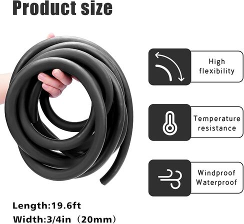 Backer Rod 1/8 Inch Rubber Caulk Saver,Foam Backer Rod for Gaps and Joints,Concrete Expansion Joint Filler,19.6 feet Length in Saudi Arabia
