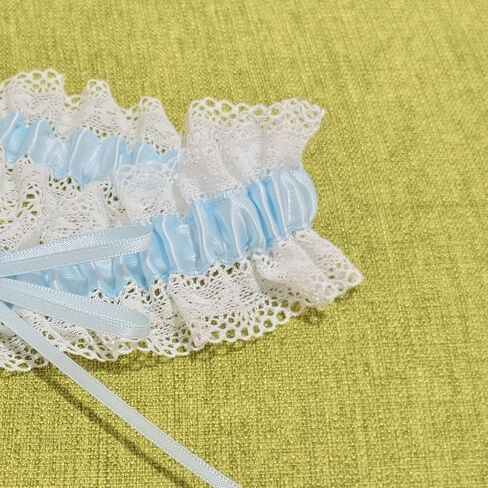 Wedding Garters for Bride Lace Leg Garter Belt Bridal Garters with Bow Stretch in Saudi Arabia