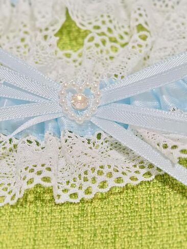 Wedding Garters for Bride Lace Leg Garter Belt Bridal Garters with Bow Stretch in Saudi Arabia