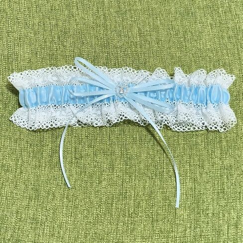 Wedding Garters for Bride Lace Leg Garter Belt Bridal Garters with Bow Stretch in Saudi Arabia