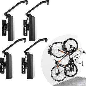 Wall Mounted Swivel Bike Rack, Garage Bike Hanger, Bike Racks For Garages, Bike Mount Wall, Bike Storage Rrack，Bicycle Garage Storage, Space Saving Free Swivel, 1 Pack in Saudi Arabia