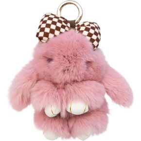 Cute Bunnylulu Keychain for Woman: Kawaii Bunny Plush Keychain Fuffy Key Chains in Saudi Arabia
