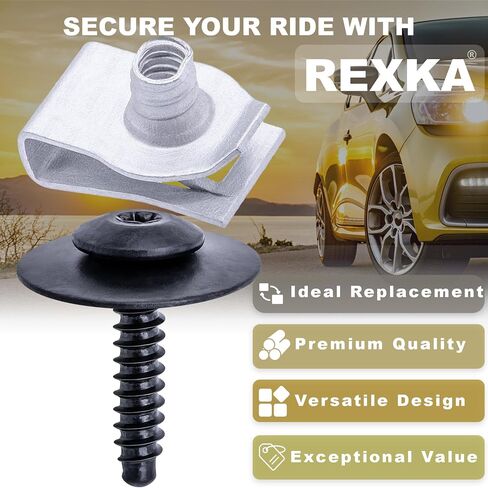 10 مجموعات من Rexka M4.2-1.41 غطاء ممتص الصدمات لبطانة العجلة المسمار U طقم صامولة 11513599 11548270 لجنرال موتورز تشيفي بويك كاديلاك جي إم سي - للأغراض العامة in Saudi Arabia