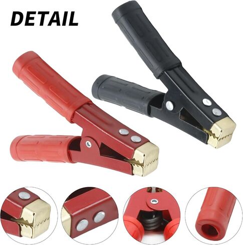 4Pcs 1000A Battery Jumper Cable Clamps, Battery Charger Clamps Jumper Cable Ends Heavy Duty Car Battery Clamps Pure Copper, Battery Alligator Clamps for Jump Starter Cables in Saudi Arabia