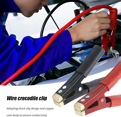 4Pcs 1000A Battery Jumper Cable Clamps, Battery Charger Clamps Jumper Cable Ends Heavy Duty Car Battery Clamps Pure Copper, Battery Alligator Clamps for Jump Starter Cables in Saudi Arabia