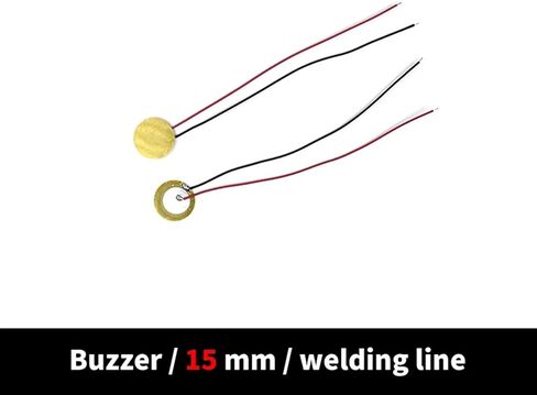 10pcs 12/15/18/20/27/35MM/50MM Buzze Piezoelectric Piezo Ceramic Copper Sheet Sounder Sensor Trigger Drum Disc with Copper Wire(27MM) in Saudi Arabia