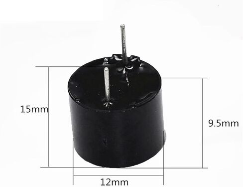 10PCS/LOT 3V 3.3V 5V 12V Active Buzzer Magnetic Long Continous Beep Tone 12 * 9.5MM(3V) in Saudi Arabia