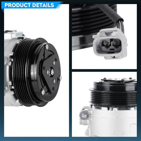 TadaMark A/C Air Conditioner Compressor with Clutch Fit for Ram ProMaster 1500 2500 3500 3.6L 2014-2022 Replace for CO-29232C, 56407, 68149886AB, in Saudi Arabia