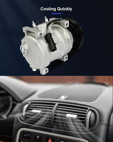 ECCPP ضاغط تيار متردد تبريد سريع 2001-2010 مناسب لكرايسلر PT Cruiser 2.4L 2003-2005 مناسب لضاغط تكييف الهواء دودج SX 2.0 2.0L in Saudi Arabia