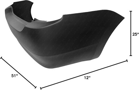 MBI AUTO - Primered, Rear Bumper Cover Replacement for 2004-2009 Toyota Prius 04-09, TO1100239 in Saudi Arabia