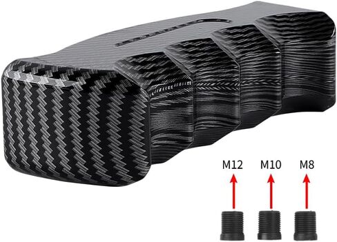 JDM Metal Carbon Fiber Slotted Pistol Grip Handle Manual Gear Stick Shift Knob in Saudi Arabia