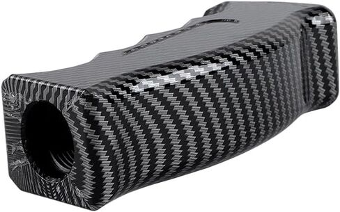 JDM Metal Carbon Fiber Slotted Pistol Grip Handle Manual Gear Stick Shift Knob in Saudi Arabia