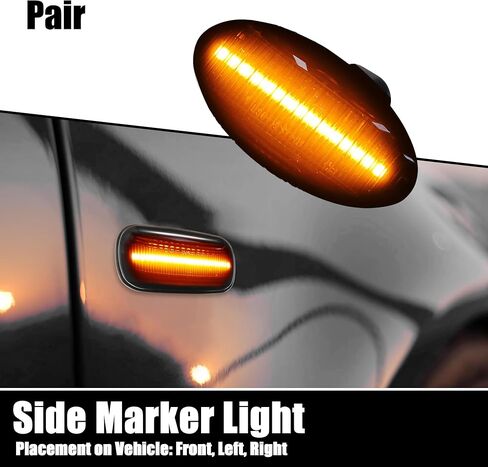 X AUTOHAUX NO.36410-63J02/36410-84M00 Clear Lens LED Amber Lights Side Marker Turn Signal Light for Suzuki Alto GF 2009-2013 for Suzuki SX4 S-Cross 2013-2020 in Saudi Arabia