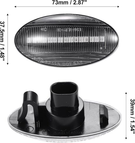 X AUTOHAUX NO.36410-63J02/36410-84M00 Clear Lens LED Amber Lights Side Marker Turn Signal Light for Suzuki Alto GF 2009-2013 for Suzuki SX4 S-Cross 2013-2020 in Saudi Arabia