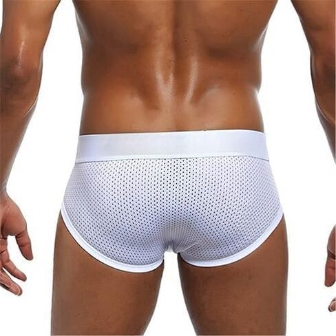 Men's Underwear Briefs Men Sexy Underwear Breathable Mesh Briefs Soft Bulge Pouch Underwear in Saudi Arabia