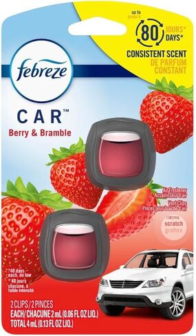 Generic Febreze Car Air Freshener Vent Clips - 2 Clips - 0.07 Fl Oz (New Car) in Saudi Arabia