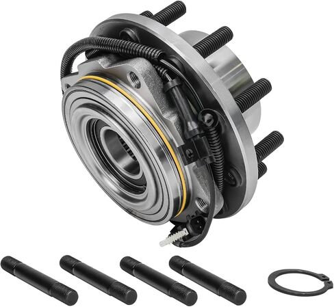 Detroit Axle - 4WD Front Wheel Bearing Hub for 2011-2016 Ford F-450 F-550 Super Duty [10-Lug] 2012 2013 2014 2015 Wheel Bearing Hub Assembly Replacement in Saudi Arabia