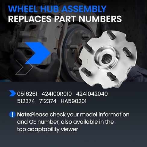 512374 Rear Wheel Bearing and Hub Assembly Compatible with Lexus NX200t 2015-2017, NX300 2018-2021, NX300h 2015-2021, Compatible with Toyota RAV4 2006-2018, 5-Lug with ABS 2PCS in Saudi Arabia