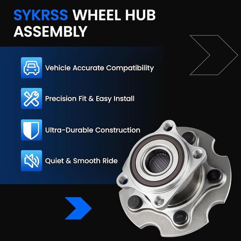 512374 Rear Wheel Bearing and Hub Assembly Compatible with Lexus NX200t 2015-2017, NX300 2018-2021, NX300h 2015-2021, Compatible with Toyota RAV4 2006-2018, 5-Lug with ABS 2PCS in Saudi Arabia
