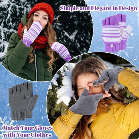 6 Pairs Heated Gloves Hand Warmers Gloves for Women USB 2.0 Powered Rechargeable Winter Touch Screen Fingerless Half Mittens Desk Hand Warmer for Men Adult Cold Weather Winter Warm Gift in Saudi Arabia