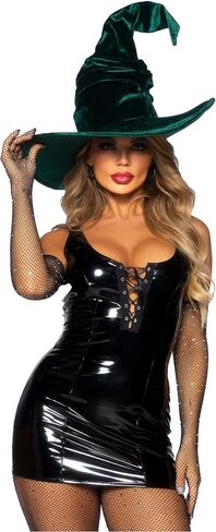 قبعة ساحرة من Leg Avenue Velvet مكشكشة، باللون الأرجواني، O/S in Kuwait