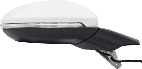 Right Passenger Side Mirror Fit for Volkswagen Golf GTI 2015-2021, White Door Mirror with Turn Signal Heated Power Glass (6 Pins) in Saudi Arabia