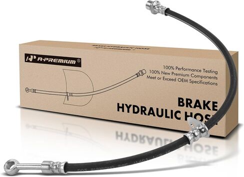 A-Premium Rear Driver or Passenger Brake Hydraulic Hose Compatible with Select Toyota Models - Corolla 2012, 2013 1.8L - Replace# 9094702G75 in Saudi Arabia