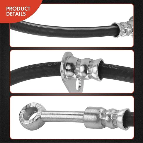 A-Premium Rear Driver or Passenger Brake Hydraulic Hose Compatible with Select Toyota Models - Corolla 2012, 2013 1.8L - Replace# 9094702G75 in Saudi Arabia