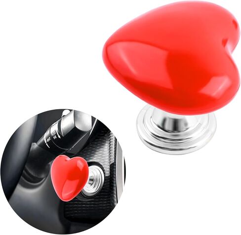 Car Push Start Button Cover with Heart Shape,Press-Designed Push to Start Button Cover for Car Decor & Scratch Resistance,Cute Vehicle Accessories Engine Starts Buttons Covers (Pink) in Kuwait