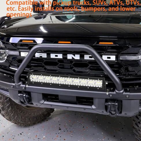 LANGBO-20-Inch Triple-Row LED Light Bar, 120W Ultra-Bright Off-Road Light, 12,000 Lumens Spot & Flood Combo, 12V Wiring Harness for Pickup, SUV, ATV, UTV, Roof, Bumper, Driving Fog Lights in Saudi Arabia