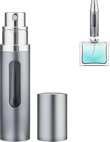 Refillable Perfume Atomizer Travel Bottle 5ml Leakproof Luxury Travel Perfume Refillable Bottle, Portable Perfume Atomizer (Black) in Saudi Arabia