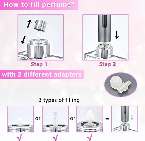 Refillable Perfume Atomizer Travel Bottle 5ml Leakproof Luxury Travel Perfume Refillable Bottle, Portable Perfume Atomizer (Black) in Saudi Arabia