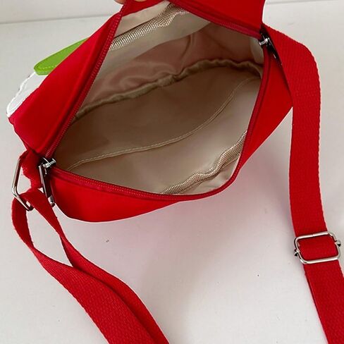 Cute Apples Shaped Crossbody Bag for Women Girls, Cartoon Fruit Shape Shoulder Bag Novelty Handbag Purse for Daily Use in Saudi Arabia