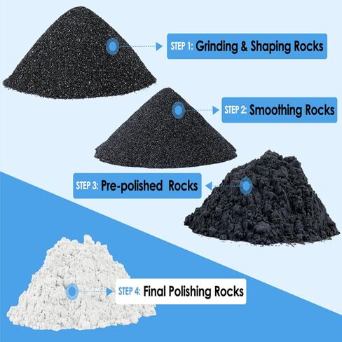 Rock Tumbling Ceramic Filler Media 1lb, Non- Abrasive Ceramic Pellets for All Type Tumblers in Kuwait