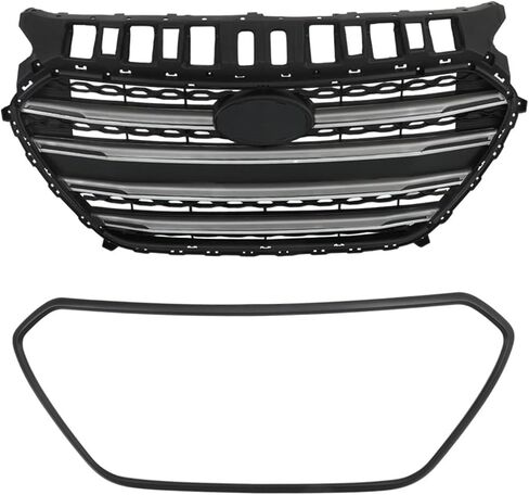 munirater Black Front Bumper Middle Grille Replacement for 2016 Elantra GT in Saudi Arabia