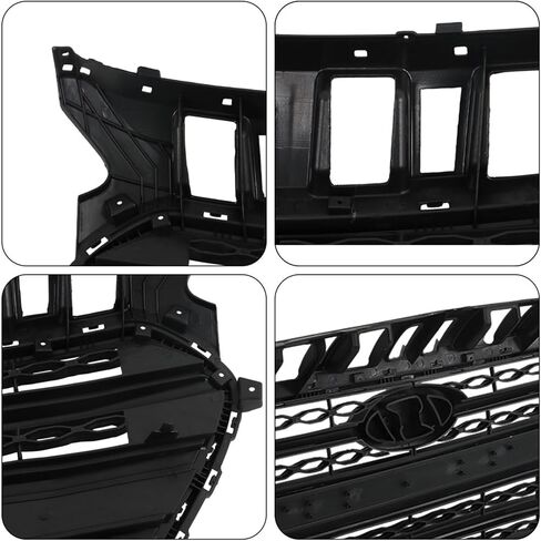 munirater Black Front Bumper Middle Grille Replacement for 2016 Elantra GT in Saudi Arabia