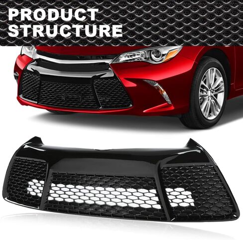 New Front Bumper Grille Compatible With 2007-2008 Toyota Yaris Sedan(4 door model) Black 5311252240,TO1036108 in Saudi Arabia