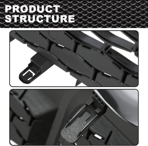 New Front Bumper Grille Compatible With 2007-2008 Toyota Yaris Sedan(4 door model) Black 5311252240,TO1036108 in Saudi Arabia