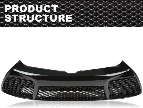 New Front Bumper Grille Compatible With 2007-2008 Toyota Yaris Sedan(4 door model) Black 5311252240,TO1036108 in Saudi Arabia