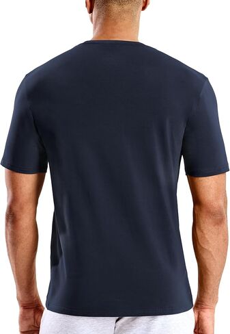 Mens T Shirts Short Sleeve Crew Neck Cotton T-Shirts Casual Ultra Soft Tshirt Tops Classic Basic Tees, Breathable in Saudi Arabia
