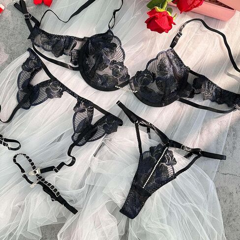 Bride Lingerie Set, Sexy Bridal Garter, Wedding Night, Valentines Day Teddy lace For Women in Saudi Arabia
