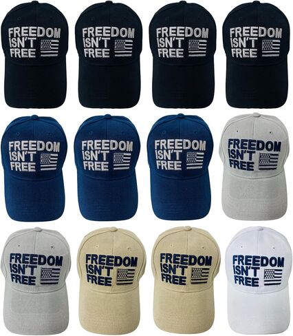Unisex Embroidered Patriotic Freedom Isn’t Free Baseball Cap in Saudi Arabia