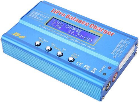 شاحن Fafeicy RC، شاحن توازن Lipo B6 80W مفرغ شاحن توازن LCD رقمي، شاحن توازن RC مناسب لبطارية LLiPo NiMH RC (بدون قابس) in Saudi Arabia