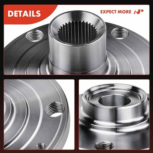 A-Premium 2 x Front Wheel Hub Assembly Compatible with Volkswagen Passat 1998-2005 & Audi A4 1997-2002, A4 Quattro 1997-2002 in Saudi Arabia