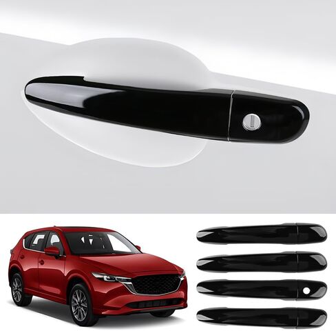 غطاء مقبض باب السيارة لمازدا CX-5 2013-2025، CX-3 2016-2021، CX-9 2016-2023، مازدا 3 2010-2018، مازدا 6 2009-2021 ملحقات خارجية للسيارات أغطية حماية للمقبض 【لا يوجد 2 فتحات دخول ذكية】 in Kuwait