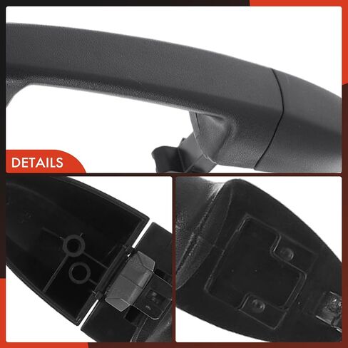 مقبض باب خارجي أمامي يمين أو خلفي يسار أو خلفي يمين A-Premium متوافق مع Ford Escape 2001-2012 وMazda Tribute 2008-2011 وMercury Mariner 2005-2011، أسود مزخرف in Saudi Arabia