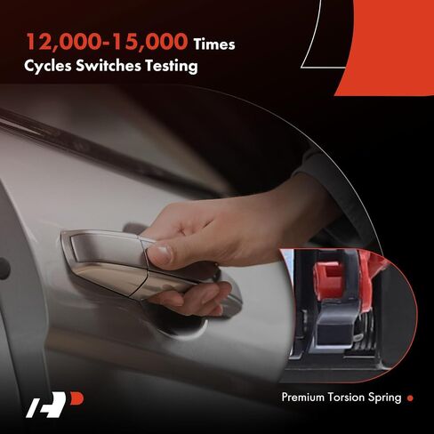 مقبض باب منزلق خارجي من الجانب الأيسر للسائق A-Premium مع فتحة مفتاح متوافق مع Nissan NV200 2013-2021 وChevrolet City Express 2015-2018، أسود معبأ، استبدال # 826073LM1C in Saudi Arabia